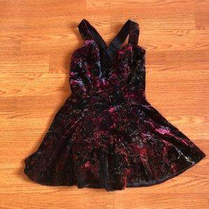 Vintage Jewel Toned Velvet Peplum Top